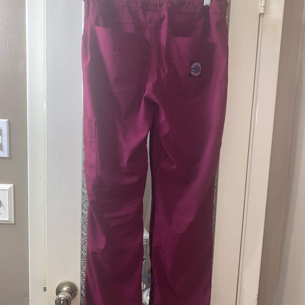 Koi wine colored scrub pants